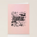Celestial Aquarius Stationery Card Gallery Image 2