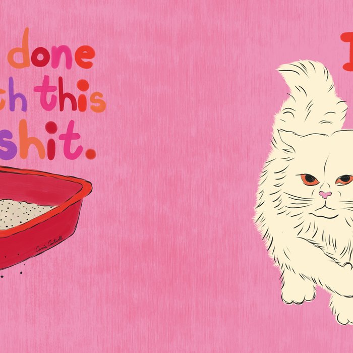 I'm Done With This Shit - Funny Cat Pun Coffee Mug Gallery Image 2