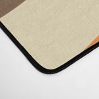 Wavy Loops Abstract Pattern in Retro Orange Brown Green Desk Mat Gallery Image 4