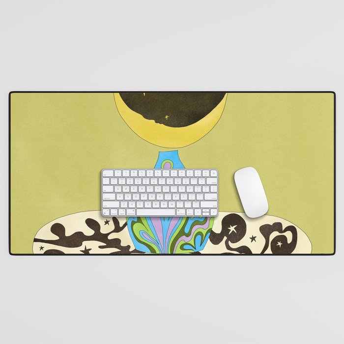 Moon Vase Desk Mat Gallery Image 1