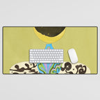 Moon Vase Desk Mat Gallery Image 1