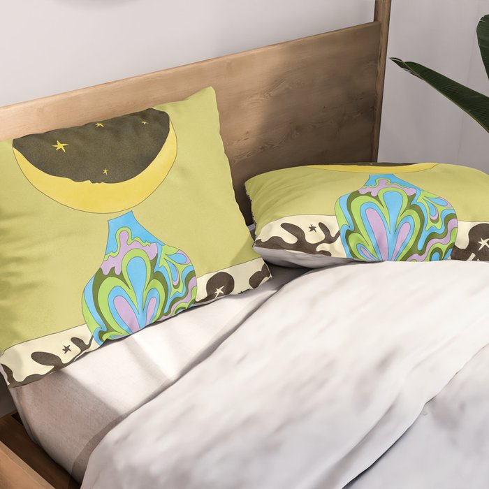 Moon Vase Pillow Sham Gallery Image 2