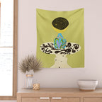 Moon Vase Wall Tapestry Gallery Image 2