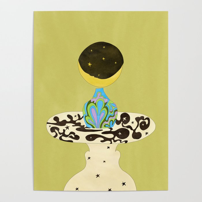 Moon Vase Poster Gallery Image 1