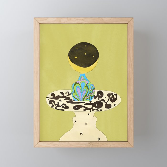 Moon Vase Mini Art Print Gallery Image 1