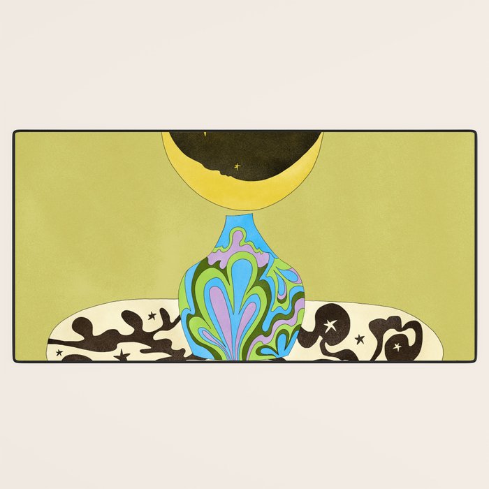 Moon Vase Desk Mat Gallery Image 3