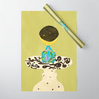 Moon Vase Wrapping Paper Gallery Image 1