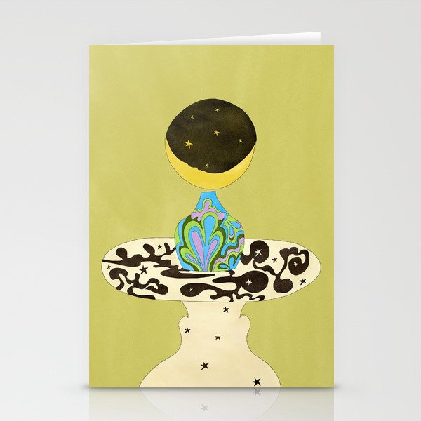 Moon Vase Stationery Card Gallery Image 1