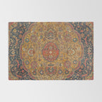 Persian Medallion Rug VI // 16th Century Distressed Red Green Blue Flowery Colorful Ornate Pattern Rug Gallery Image 2