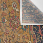 Persian Medallion Rug VI // 16th Century Distressed Red Green Blue Flowery Colorful Ornate Pattern Wall Tapestry Gallery Image 3