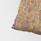 Persian Medallion Rug VI // 16th Century Distressed Red Green Blue Flowery Colorful Ornate Pattern Pillow Sham Gallery Image 4