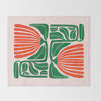 Pippin & Ferns: Les Fleurs | Flower Market 01 Throw Blanket Gallery Image 2