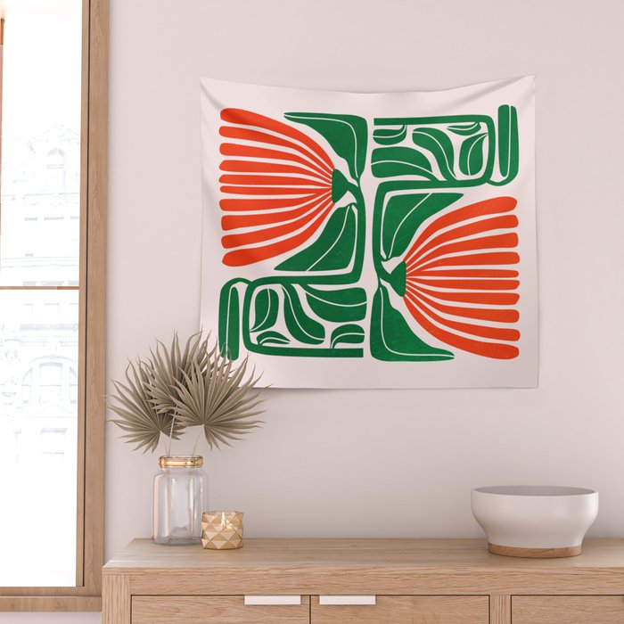 Pippin & Ferns: Les Fleurs | Flower Market 01 Wall Tapestry Gallery Image 2