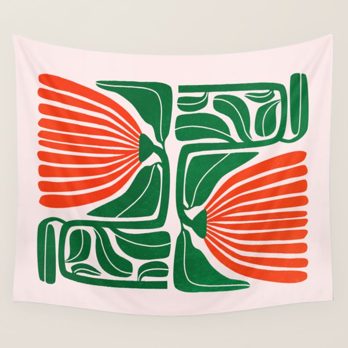 Pippin & Ferns: Les Fleurs | Flower Market 01 Wall Tapestry Gallery Image 4