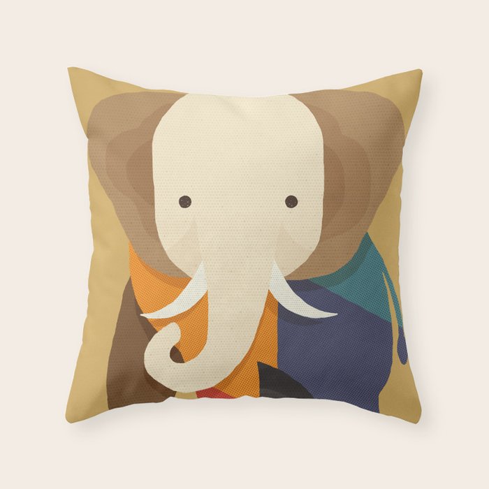 Elephant Throw Pillow Gallery Image 6