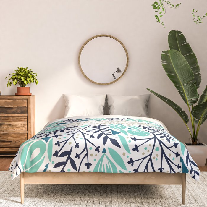 Adventure is Calling - Navy & Mint Palette Comforter Gallery Image 3