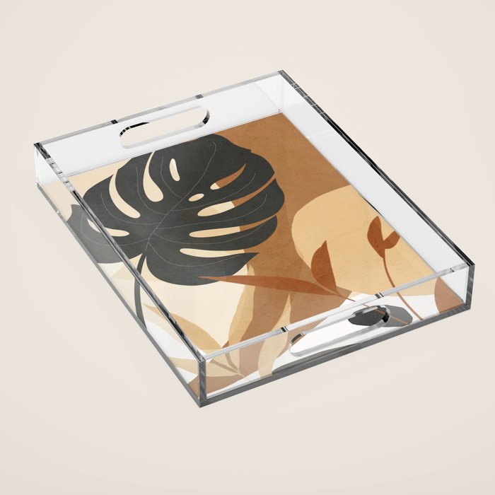 Branches and Leaves Design 02 Acrylic Tray Gallery Image 1