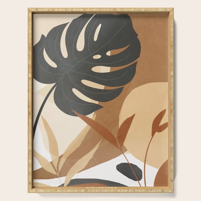 Branches and Leaves Design 02 Serving Tray Gallery Image 1