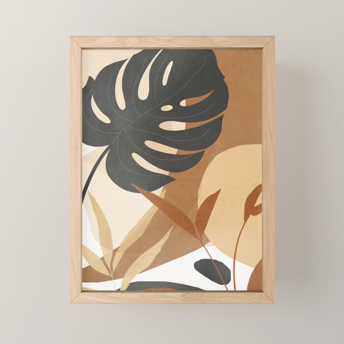 Branches and Leaves Design 02 Mini Art Print Gallery Image 1