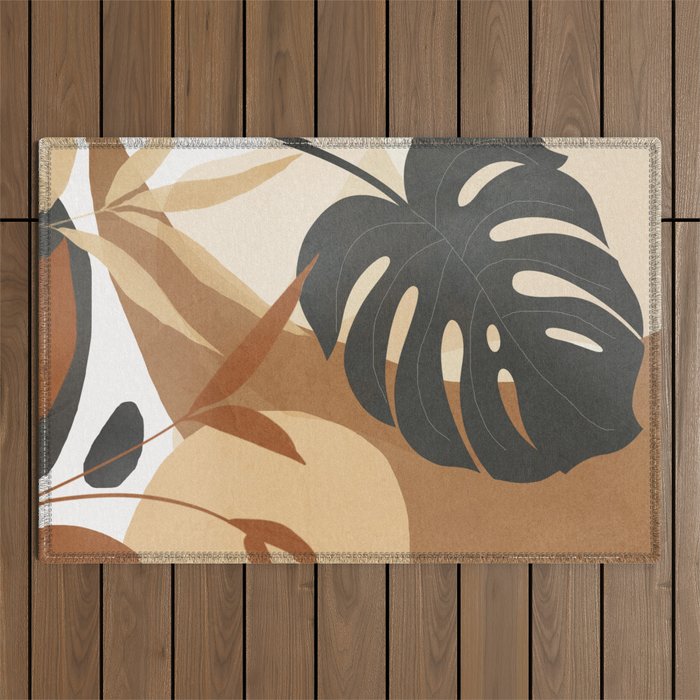 Branches and Leaves Design 02 Outdoor Rug Gallery Image 1
