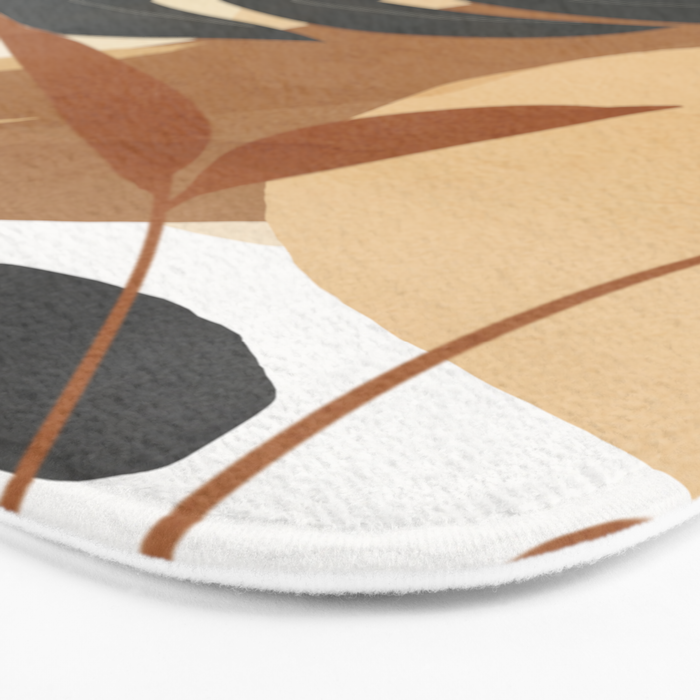 Branches and Leaves Design 02 Bath Mat Gallery Image 3