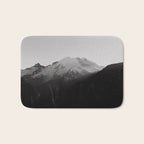 Mount Rainier Black and White Bath Mat Gallery Image 1