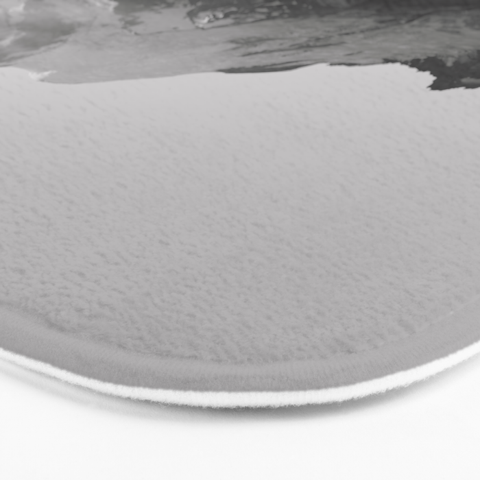 Mount Rainier Black and White Bath Mat Gallery Image 3