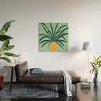 Aloe Love Houseplant Illustration  Wood Wall Art Gallery Image 2