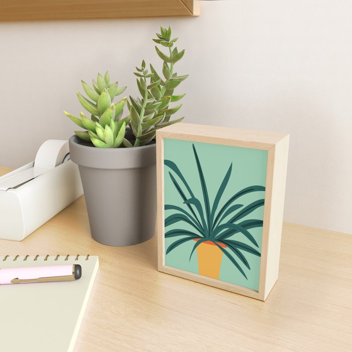 Aloe Love Houseplant Illustration  Mini Art Print Gallery Image 2