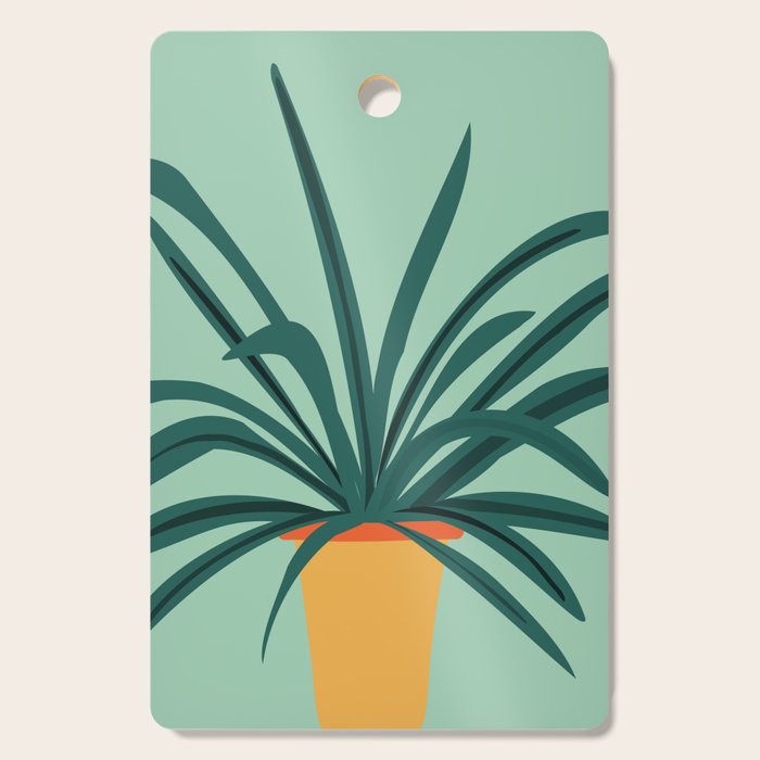Aloe Love Houseplant Illustration  Cutting Board Gallery Image 1
