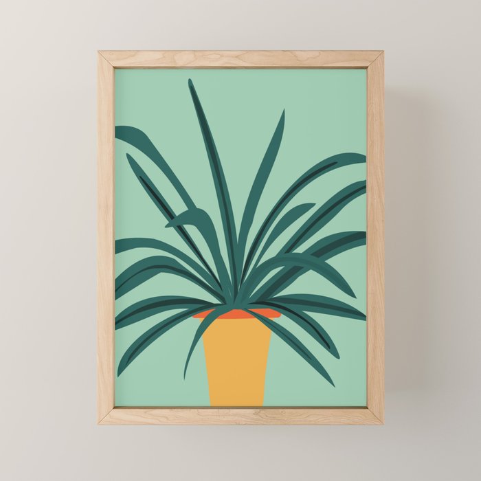 Aloe Love Houseplant Illustration  Mini Art Print Gallery Image 1