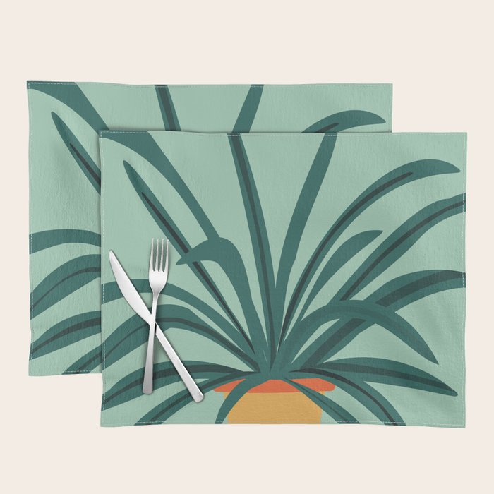 Aloe Love Houseplant Illustration  Placemat Gallery Image 1