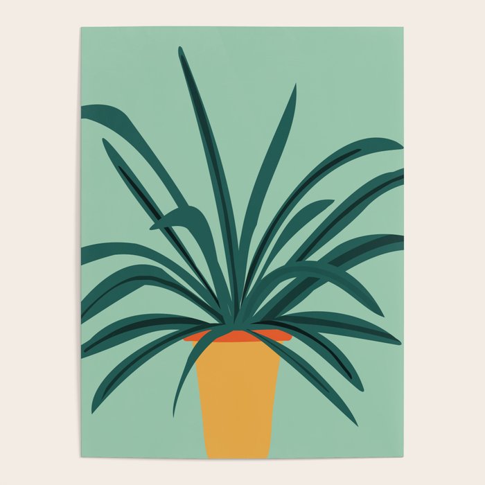 Aloe Love Houseplant Illustration  Poster Gallery Image 1
