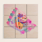 Jelly bean sea slug - dark Wood Wall Art Gallery Image 1
