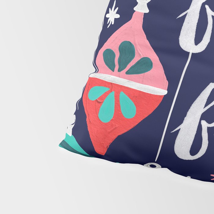 Festive As Fuck - Navy Palette Pillow Sham Gallery Image 4