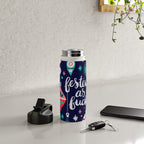Festive As Fuck - Navy Palette Water Bottle Gallery Image 4
