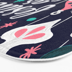 Festive As Fuck - Navy Palette Bath Mat Gallery Image 3