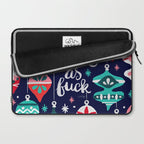 Festive As Fuck - Navy Palette Laptop Sleeve Gallery Image 2