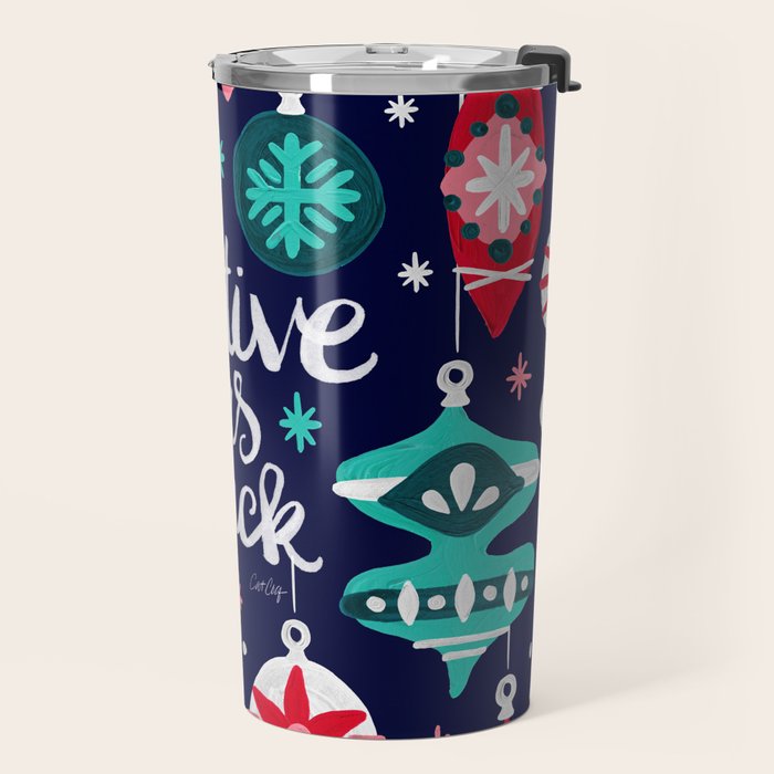 Festive As Fuck - Navy Palette Travel Mug Gallery Image 2