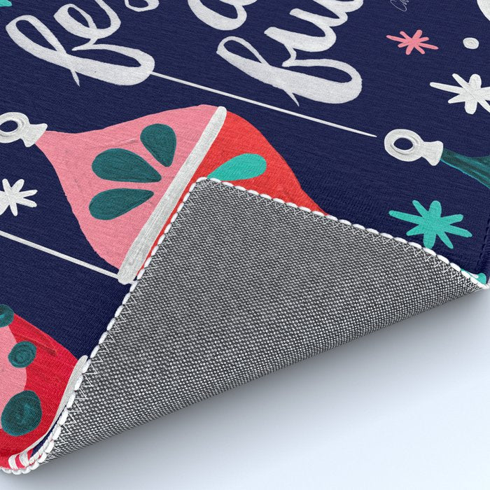 Festive As Fuck - Navy Palette Rug Gallery Image 4