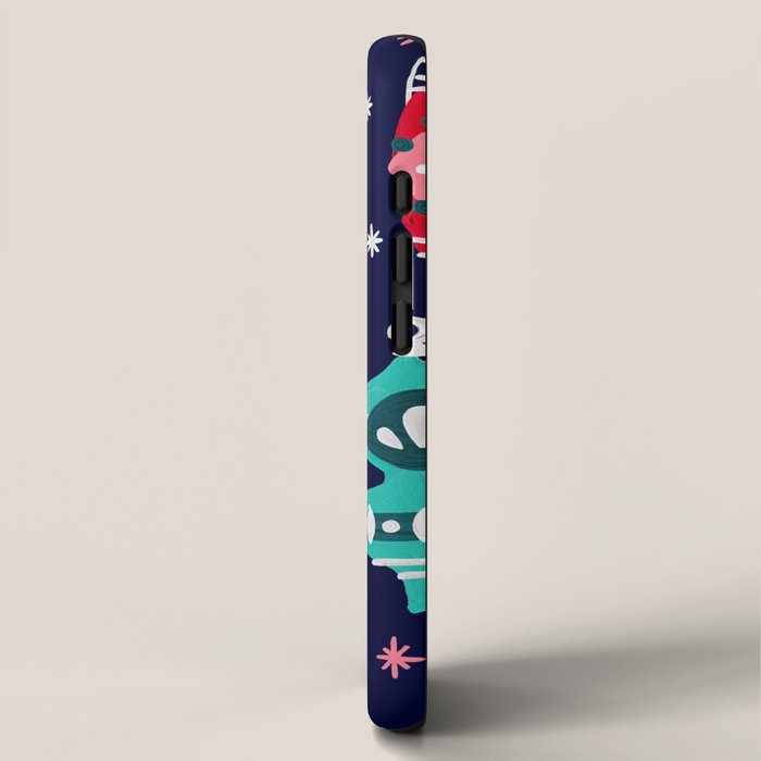 Festive As Fuck - Navy Palette iPhone Case Gallery Image 2