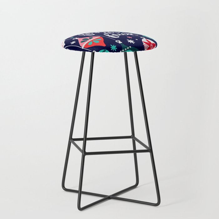 Festive As Fuck - Navy Palette Stool Gallery Image 1