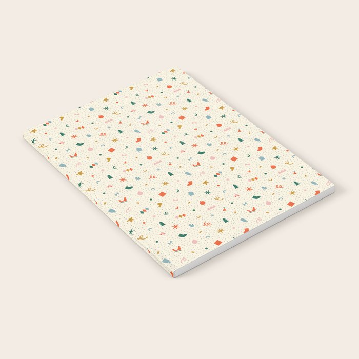 Retro abstract christmas decoration pattern Notebook Gallery Image 2