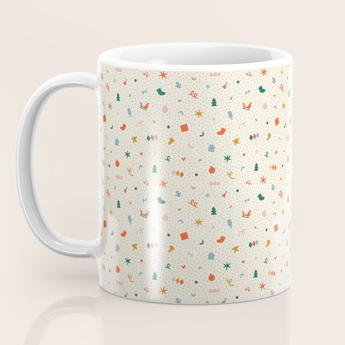 Retro abstract christmas decoration pattern Coffee Mug Gallery Image 3