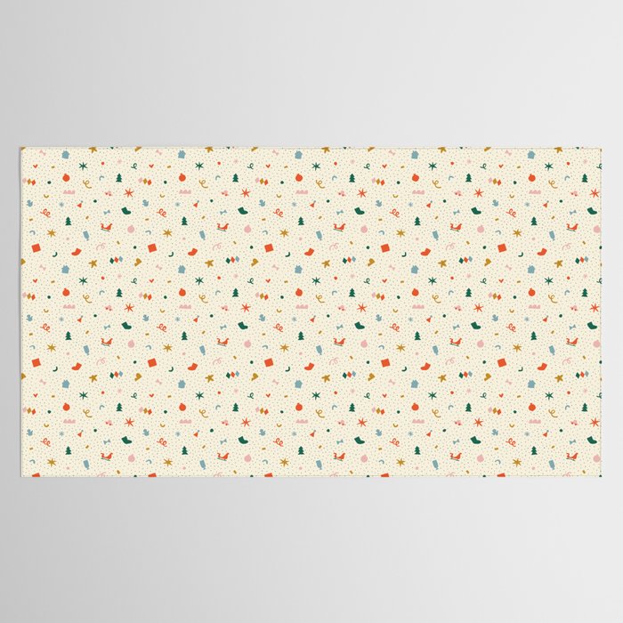 Retro abstract christmas decoration pattern Tablecloth Gallery Image 2
