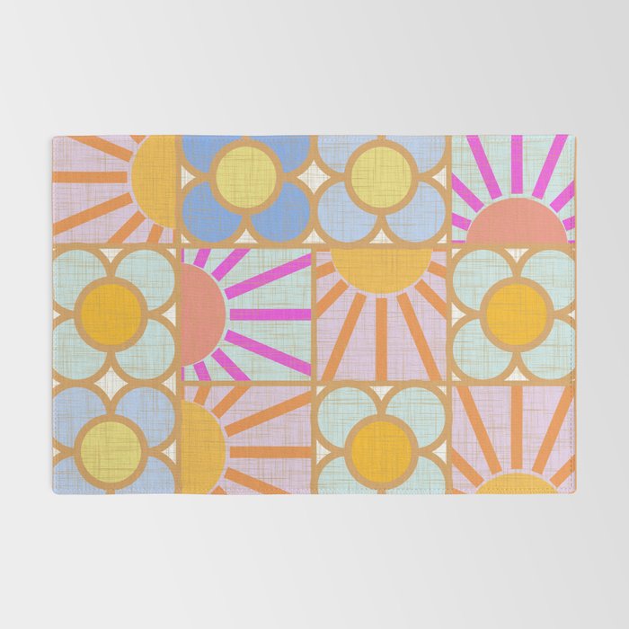 Sun and Blooms Patchwork Rug Gallery Image 2
