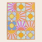 Sun and Blooms Patchwork Poster Gallery Image 4