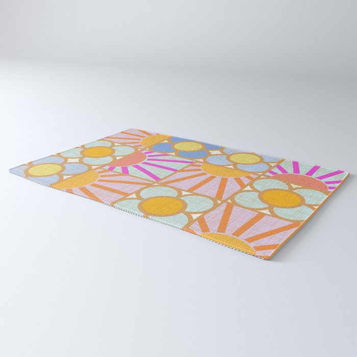 Sun and Blooms Patchwork Rug Gallery Image 3