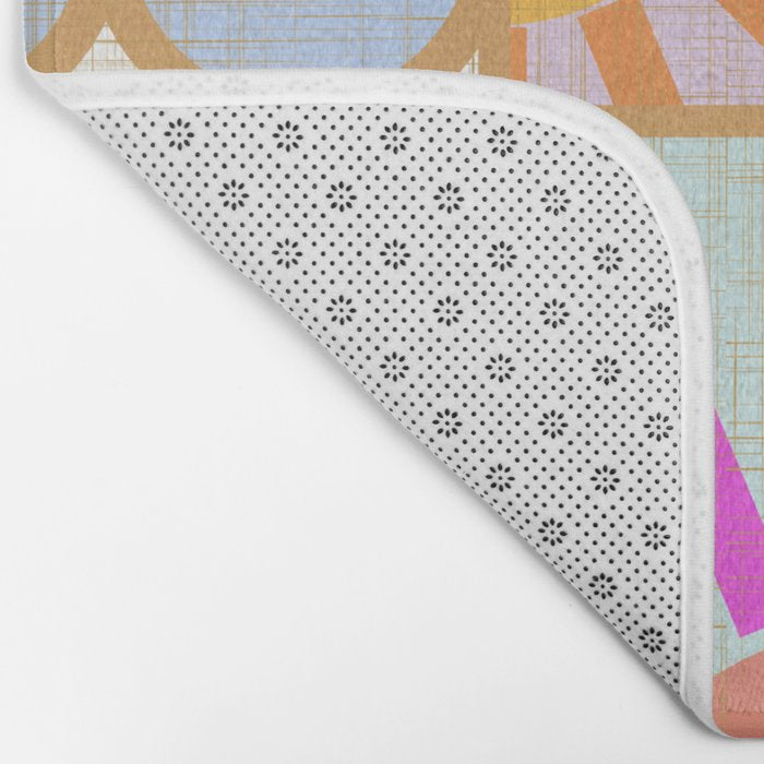 Sun and Blooms Patchwork Bath Mat Gallery Image 2