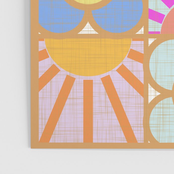 Sun and Blooms Patchwork Poster Gallery Image 3